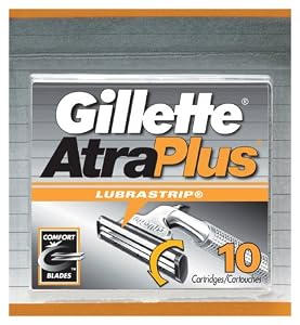 Gillette Atra Plus Lubra Strip Cataridge - 10 ea