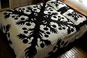 Breadfruit Comforter, Black/cream, Queen