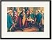 Black Framed/Matted Print 17x23, General Meeting