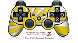 Sony PS3 Controller Skin Japanese Rising Sun Yellow