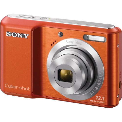 Sony DSC-S2100 12.1MP Digital Camera with 3x Optical Zoom with Digital Steady Shot Image Stabilization and 3.0 inch LCD (Orange)