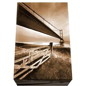A3 Box Canvas Print 30x42 cm Humber bridge south orange ebay