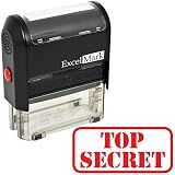 TOP SECRET Self Inking Rubber Stamp - Red Ink (ExcelMark A1539)