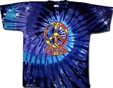 Funky Peace Sign Symbol TWILIGHT Tie Dye Tee, XL