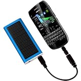 August SPC1350 Solar Battery Charger 1350mAh for Mobile Phones and Almost All Personal Digital Players with High Efficacy Monocrystal Silicon Photovoltaic Panel