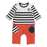 ニシキ P2971 Bon chou chou ボンシュシュ 重ね着風前開きカバーオール 70 W・ホワイト