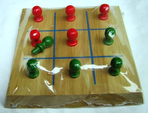 Childrens Toyshop  Toys : Noughts and Crosses.Tic Tac Toe.Wooden.Pegged Pieces