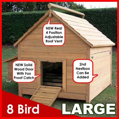 CHICKEN COOP HEN HOUSE POULTRY ARK HOME NEST 