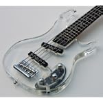NEW '09 SEE THRU 5 STRING ACRYLIC ELECTRIC BASS GUITAR