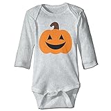 NINKI ベビー服 カボチャ　ハロウィン 長袖 カバーオール 6ヶ月~24ヶ月 100%コットン 出産祝い Size 6 M グレー