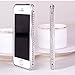 Luxury Diamond Crystal Rhinestone Bling Metal Frame Bumper Case Cover for Iphone 6 (4.7-inch) (Silver)