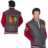 G-Iii Chicago Blackhawks Wool Varsity Jacket Large