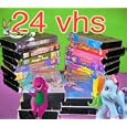 set movies 24 vhs movies for kids entertainment, educational: The Powerpuff Girls - Meet The Beat-Alls, robin hood, Anastasia Sing Along , raggedy ann, Babymugs!, Goodnight Moon , cinderella, tales & tunes, The Smothers Brothers:Yo-Yo Man , Cartoons R Fun Collection : Mary's Little Lamb , Uncle Nick & Magic Forest 3: Lost in the Forest , Hermie: A Common Caterpillar, All Grown Up - Lucky 13, Let's Sing & Learn: Funtime Bible Favorites , woody woodpecker, Butt-Ugly Martians - Boyz to Martians, mutt & jeff, Fortress Dragon Imaginext, Toxic Crusaders:This Spuds for You, Power of the Wise , big bad wolf, Squiggles, Dots & Lines , Beauty & the Beast, Don Quixote, and Noah's Ark Color Cartoons, Gerbert: The Gift of Giving