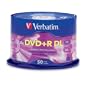 Verbatim 96577 8.5 GB 2.4X Double Layer Recordable Disc DVD+R DL,  50-Disc Spindle (Silver)