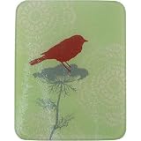 Bird Design Small Surface Saver Cutting Board, Tempered Glass