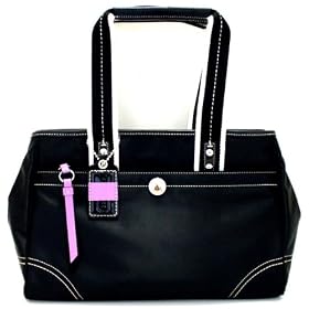 Coach Hamptons Large Black Nylon Tote Bag - 11993