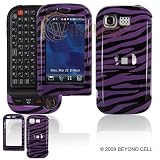 51Kp5u3VvmL. SL160  LG Tritan AX840 Cell Phone Purple/Black Zebra Design Protective Case Faceplate Cover + Free LiveMyLife Wristband