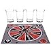 Kloud City ® 1 Playing Board with Spinner and 4 Shot Glasses Assorted Drinking Game Set , Shot Glass Roulette