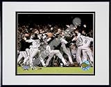Chicago White Sox 2005 World Series Victory Celebration Double Matted 8 X 10 Photograph in Black Anodized Aluminum Frame