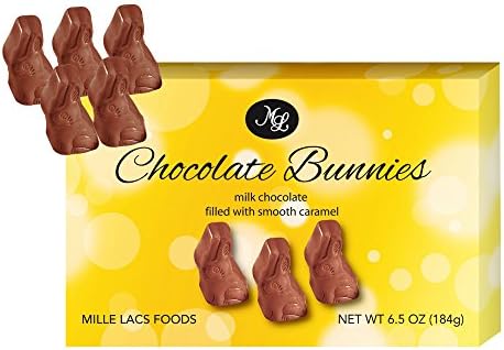 Best Gourmet Easter Clearance Sale Deal Basket Filler Stuffer Milk Chocolate Caramel Bunnies Box 6.5 oz
