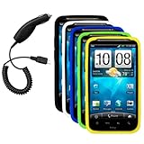Five Silicone Cases / Skins / Covers (Black, White, Blue, Green, Yellow) &  ....