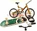 BMX SUSPENSION BIKE with SKATEBOARD - METALIC GOLD