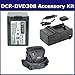 Sony DCR-DVD308 Camcorder Accessory Kit includes: SDM-109 Charger, SDNPFH70 Battery, ST80 Case