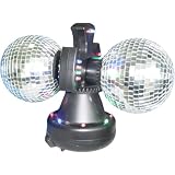 Twin Mirror Ball Disco Lamp