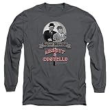 UPC 644761000581 product image for Abbott & Costello TV Super Slueths Magnifying Glass B&W Adult L-Sleeve T-Shirt | upcitemdb.com