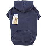 Casual Canine 12-Inch Cotton Basic Dog Hoodie, Small, Navy