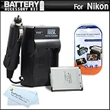 Battery And Charger Kit For Nikon COOLPIX S100 16 MP CMOS Digital Camera In ....