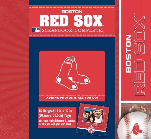 CR Gibson Tapestry Complete Scrapbook Kit, Boston Red Sox
