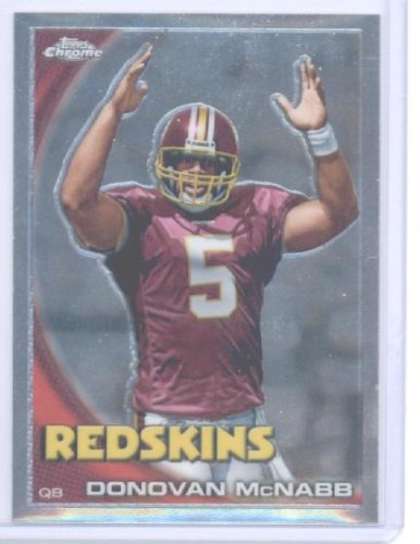 2010 Topps Chrome Football Card #C10 Donovan McNabb Washington Redskins
