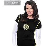 Majestic Threads Boston Bruins Women's Double Layer Thermal With Swarovski Crystals Medium