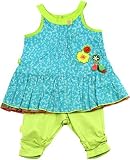 : Catimini *Spirit Ethnique* Turquoise Floral Tunic & Green Legging Set 6m