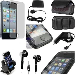 Accessory Bundle IP4G (7in1) for Apple iPhone 4 (AT&T 4G) - Custom Pack by MAGBAY