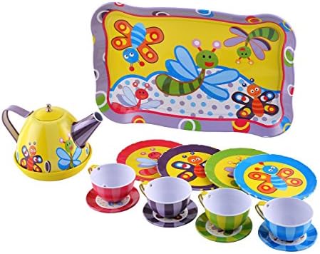 UToys Summer Bugs Tin Tea Set