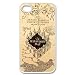 Apple iPhone 4 4G 4S Hogwarts Marauder Map Harry Potter Inspired Design WHITE Sides Slim HARD Case Skin Cover Protector Accessory Vintage Retro Unique AT&T Sprint Verizon Virgin Mobile Comes in Case Cartel Box Packaging