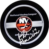 Bob Bourne New York Islanders Puck