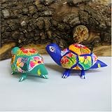 Oaxacan Carving of a Land Turtle by the Ortocha Family, Mini