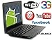 7" Mini LAPTOP Notebook Netbook PC Google Android 2.2 Black Computer Flash 10.1 WiFi LAN 3G 3 USB 2.0 Ports YouTube Facebook and THOUSANDS of Free Android Apps and Games by WOLVOL