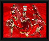 LFC144 - Steven Gerrard 16x12" Framed Player Montage, Liverpool FC.