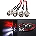 ShareGoo 4Leds LED Light Headlights Taillight Kit Accessories Compatible with Traxxas HSP Tamiya Redcat RC4WD Axial SCX10 RC Car Truck Tank Crawler(2 Red +2 White)