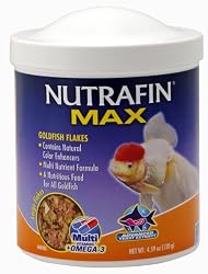 Nutrafin Max Goldfish Large Flakes, 4.59 Ounces