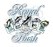 Royal Flush (Tarpon, Dolphin, Wahoo, Marlin, Tuna Fishing T-Shirt)