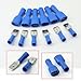 HOODDEAL 100PCS Metal Assorted Electrical Wire Terminal Spade Connectors Male Female