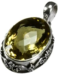 Sterling Silver Hand-Crafted Citrine Pendant