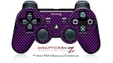 Sony PS3 Controller Skin - Carbon Fiber Purple