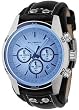 Fossil Men's CH2564 Black Leather Quartz Watch with Silver Dial