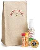 Burt's Bees Brown Baggin' It Gift Set, (1-each) Hand Sanitizer, Lip Balm Tim, Mini Hand Savle & Lip Balm Stick
